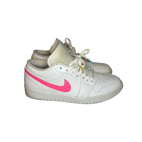 Air Jordan 1 Low Multi-Color Swoosh Mens Sz 9.5 CW7033-100 - Picture 3 of 9